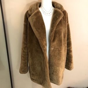 Paisie Oversized Soft Teddy Coat/ Faux Fur Coat